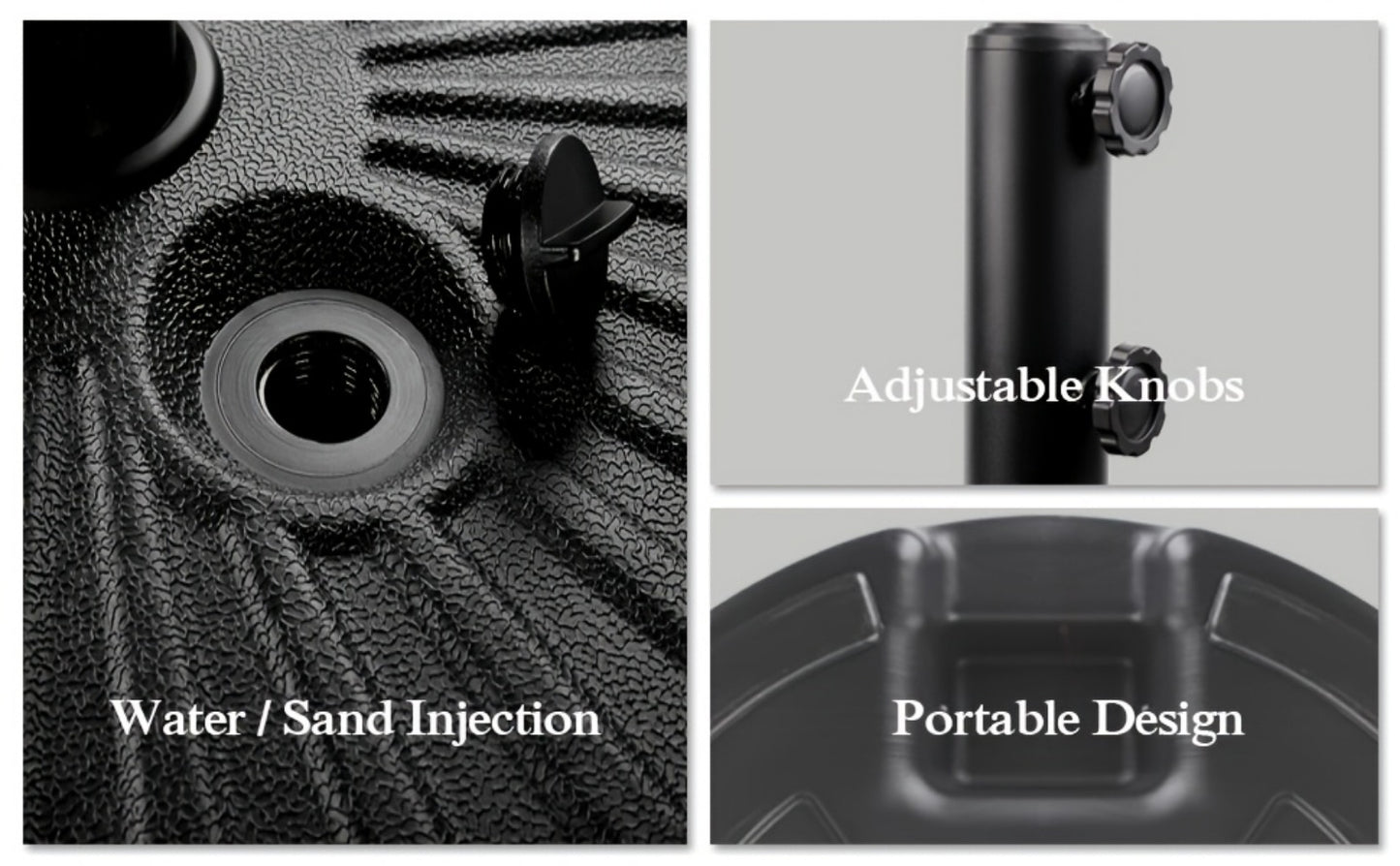 19-Inch Heavy-Duty Umbrella Base for Outdoor Shade and Protection in Patio detail image - detail view 15