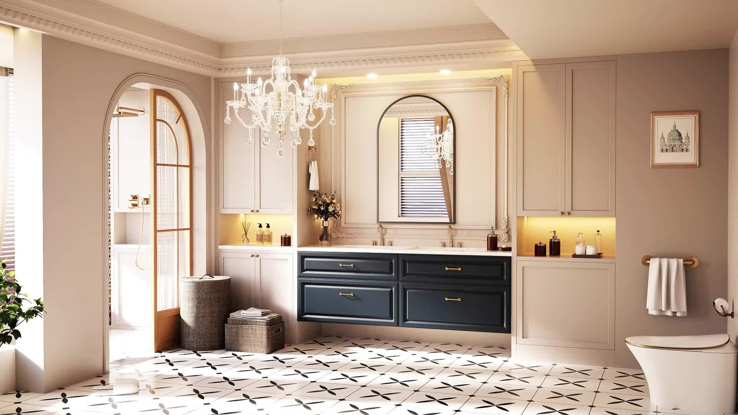 Arched Straight Bathroom Mirror Wall Mirror - an Ideal Choice for Bathroom Entrances and Bedrooms with True Reflection and No Deformation