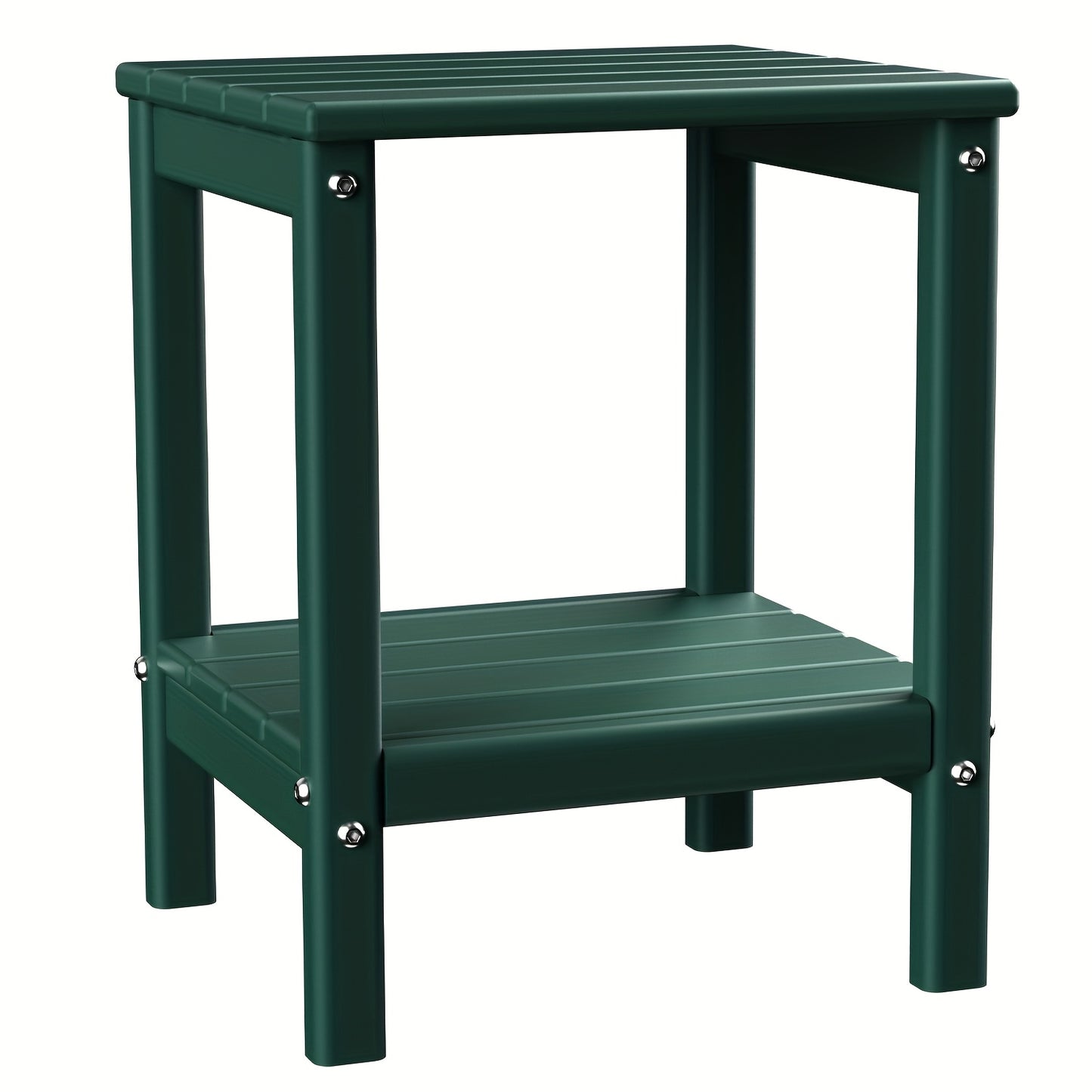 HDPE Adirondack Side Table Outdoor – Weather Resistant Rectangular End Table 15"x14"x18" for Adirondack Chair, Patio, Pool, Garden & Camping – 9 Colors, 1/2/4 Pack