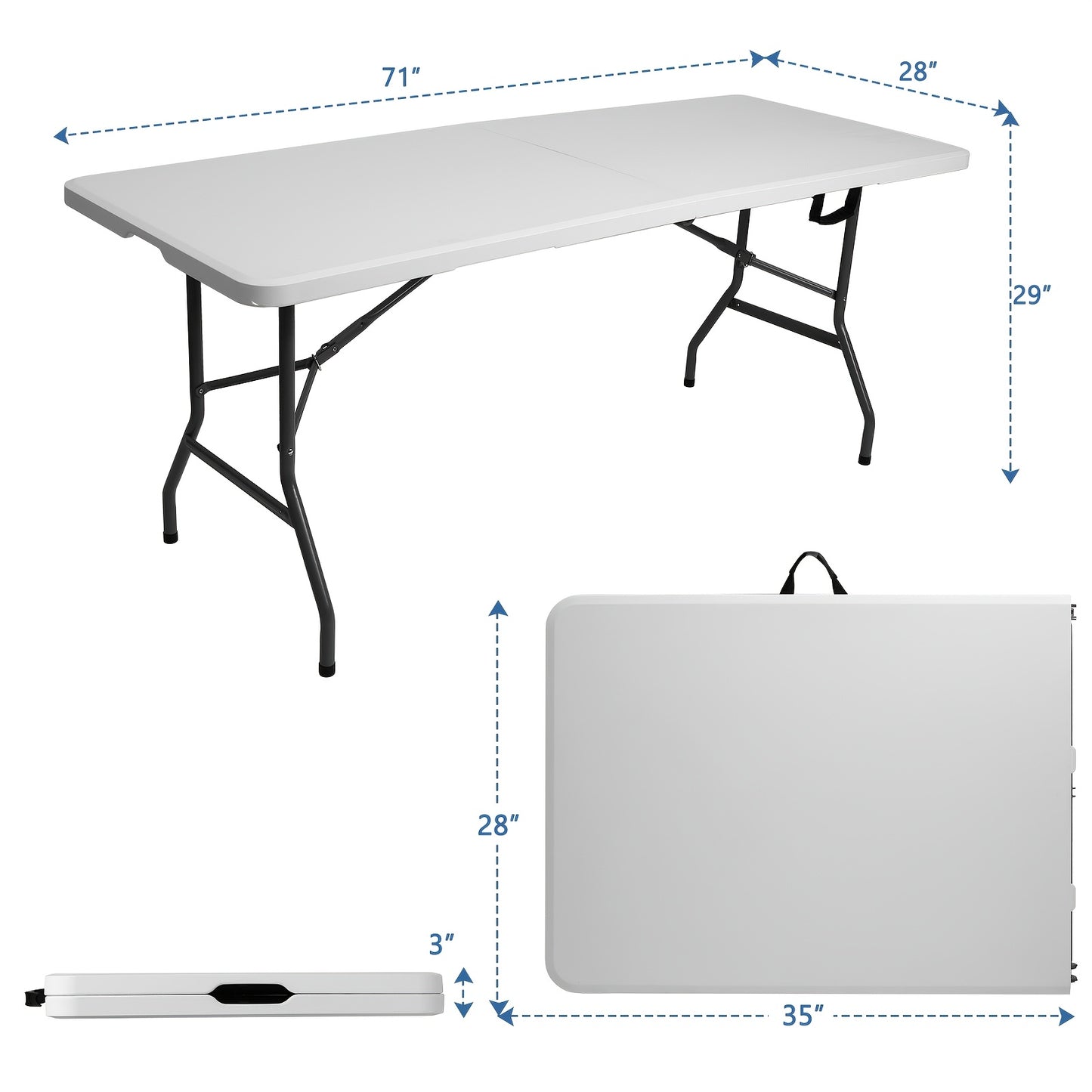 Folding Table shown in the For 6-8 persons option