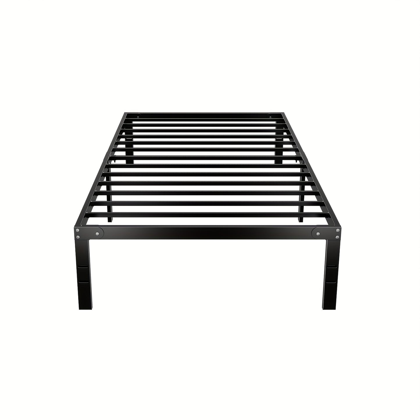 Metal Platform Bed Frame with Under Bed Storage 12 14 16 18 Inch Height Steel Slat Support No Box Spring Needed Twin Twin XL King Bedroom Furniture