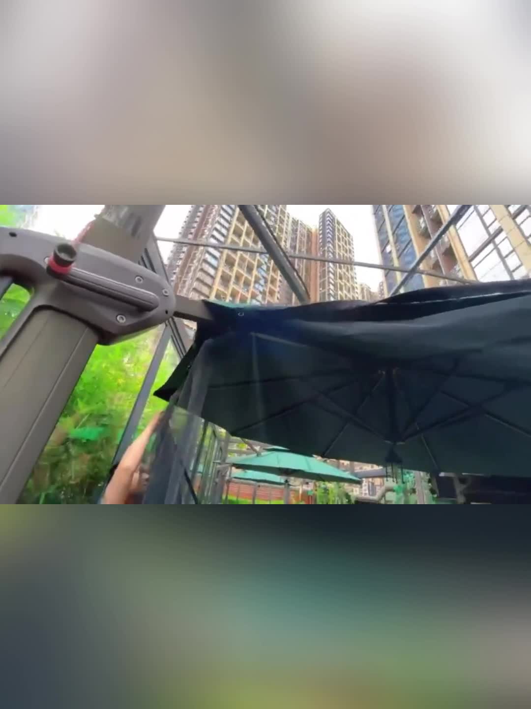 Duty Outdoor Umbrella Mosquito Net - Fit for Roman, Straight Pole, Curved Arm Umbrellas, Zipper Closure, with Zipper Door, Adjustable Height And Diameter, Very Suitable for Outdoor Camping