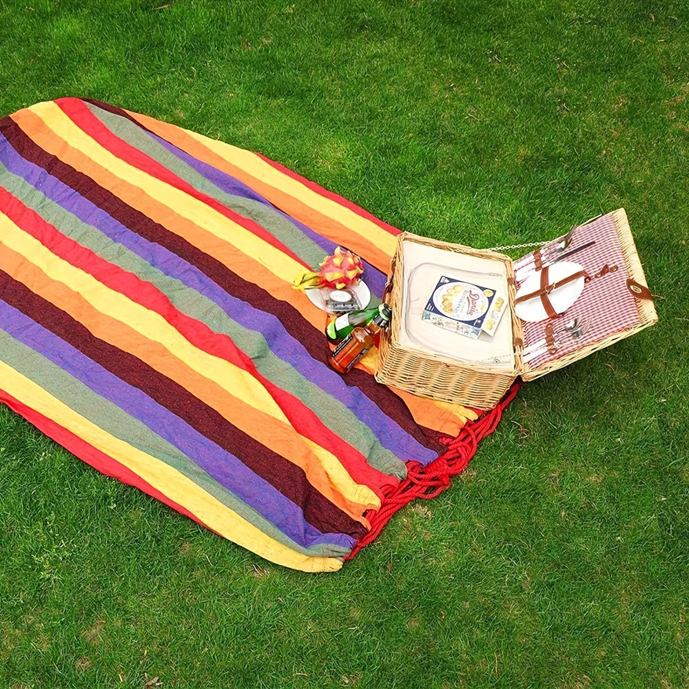 1 Portable Hammock - Anti-rollover Patent + Widened Load-bearing Fabric Surface, Turning Garden Camping Into A Comfortable Sleeping Bed In Seconds! Comes with A Handbag & High-strength Ropes, Say Goodbye to Complex Assembly, Suitable for All