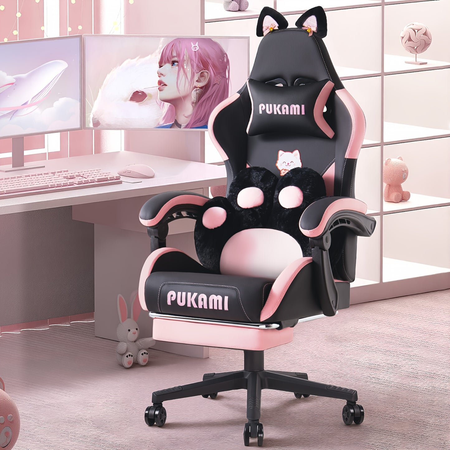Gaming Chair shown in the Black option