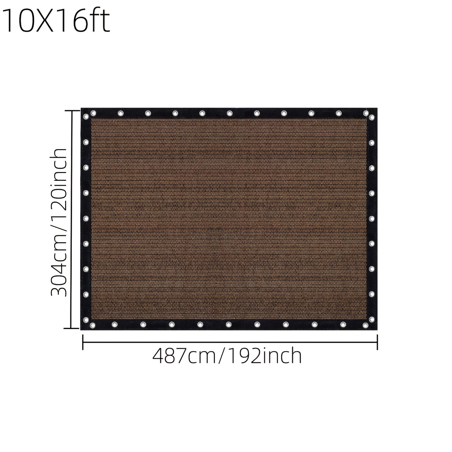 Shade Cloth shown in the 10X16ft option