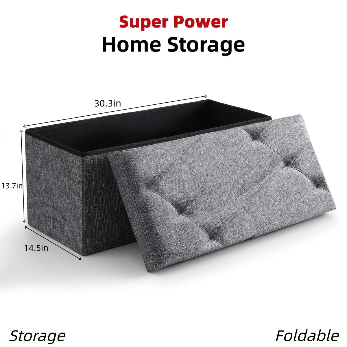 Ottoman shown in the Large option
