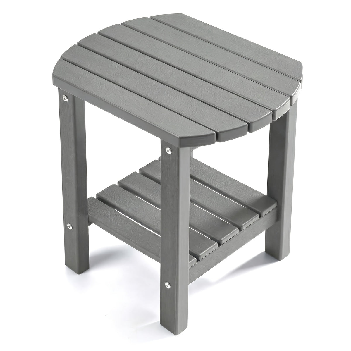 Outdoor Side Table shown in the Grey option