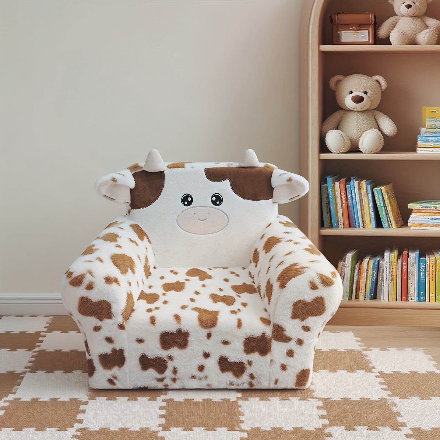 Kids Sofa shown in the Brown option