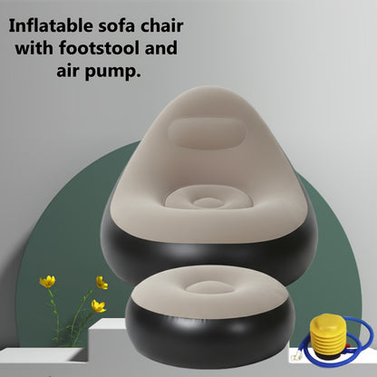 A Set of Thick Lazy Inflatable Sofas, Foldable Lounge Chairs, Outdoor Sofas with Foot Pedals And Air Pumps, Suitable for Both Home And Outdoor Use, As a Christmas And Halloween Gift for Loved Ones And Parents