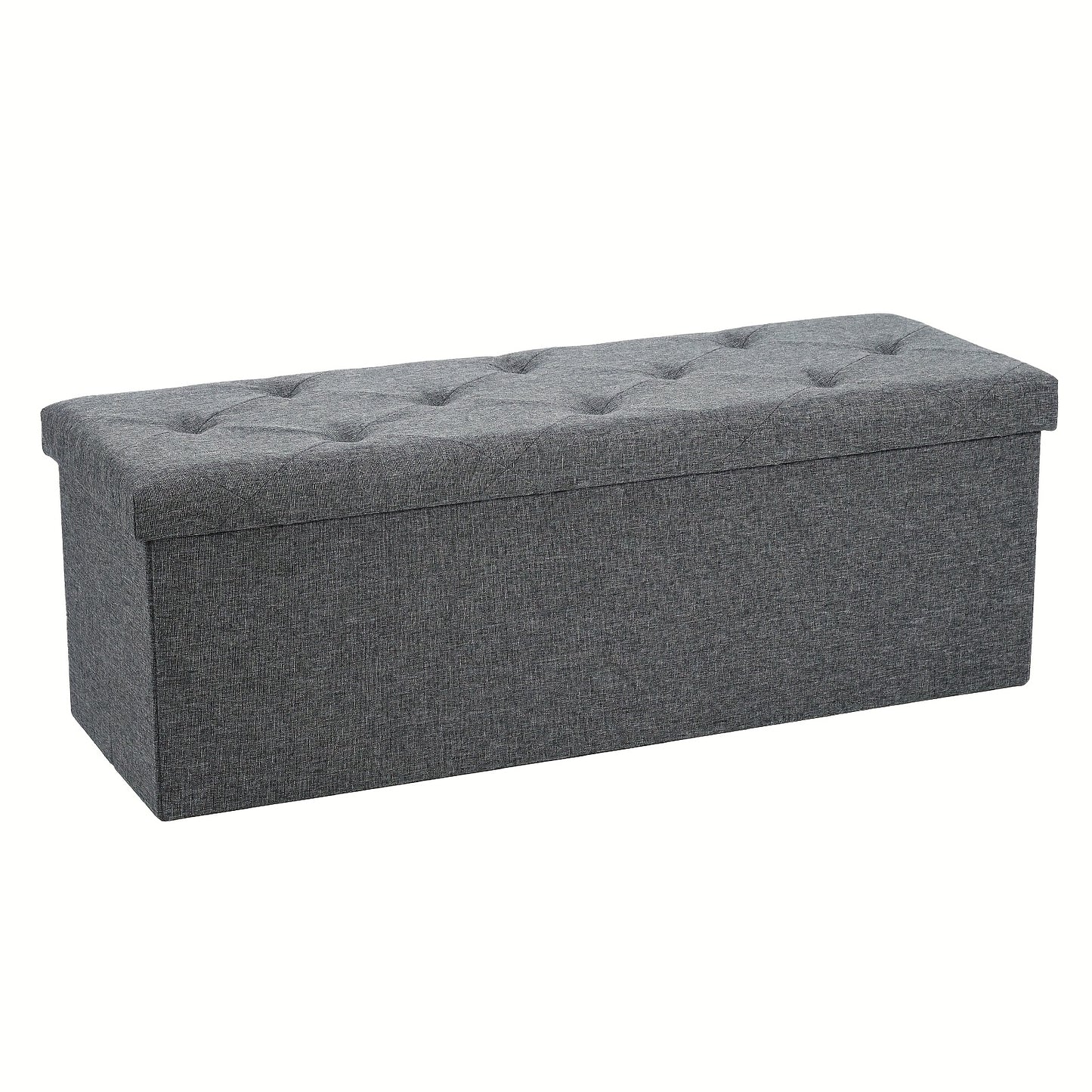 Storage Ottoman Bench, FoldingOttoman Stool, Ottoman with Storage, StorageChest, End Of Bed Bench, Padded Seat, StorageBench with Seating for Bedroom, Living Room, Mother's Day Thoughtful Gift