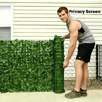 119" X 40" Realistic Artificial Ivy Privacy Screen, Weather-Resistant Faux Greenery for Garden Patio Privacy & Beauty