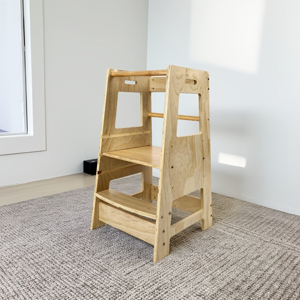 Toddler Stool Tower, Toddler Kitchen Stool, Kitchen Standing Helper Stool for Toddlers, Toddler Stool for Kitchen Counter, Learning Kitchen Tower for Toddlers, Helper Standing Tower Random Color