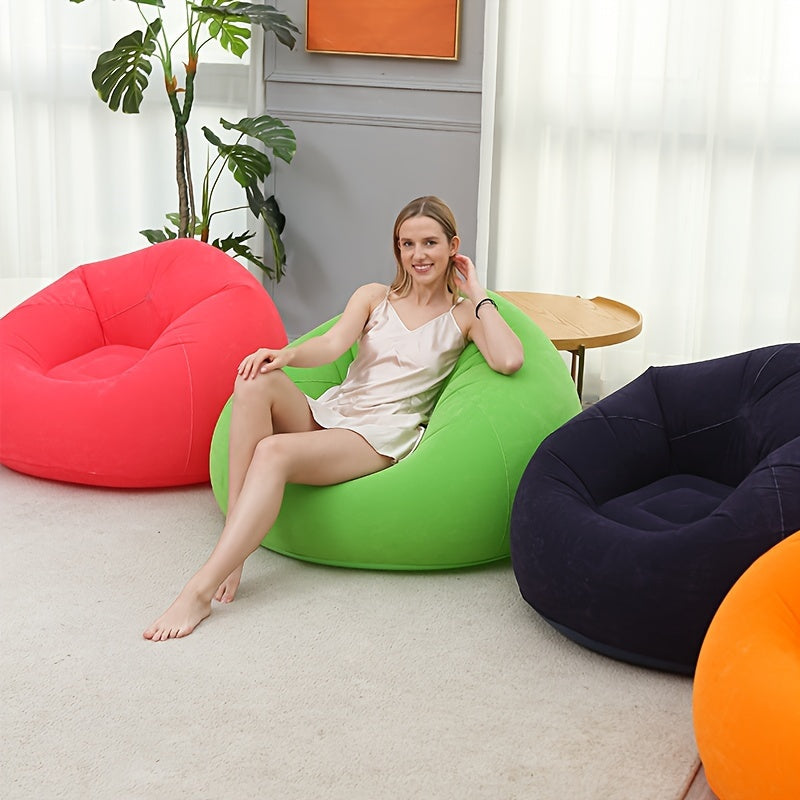 Inflatable Sofa Beanbag Inflatable Recliner Inflatable Couch Folding Portable Inflatable Chair Living Room Bedroom Balcony Reading Room
