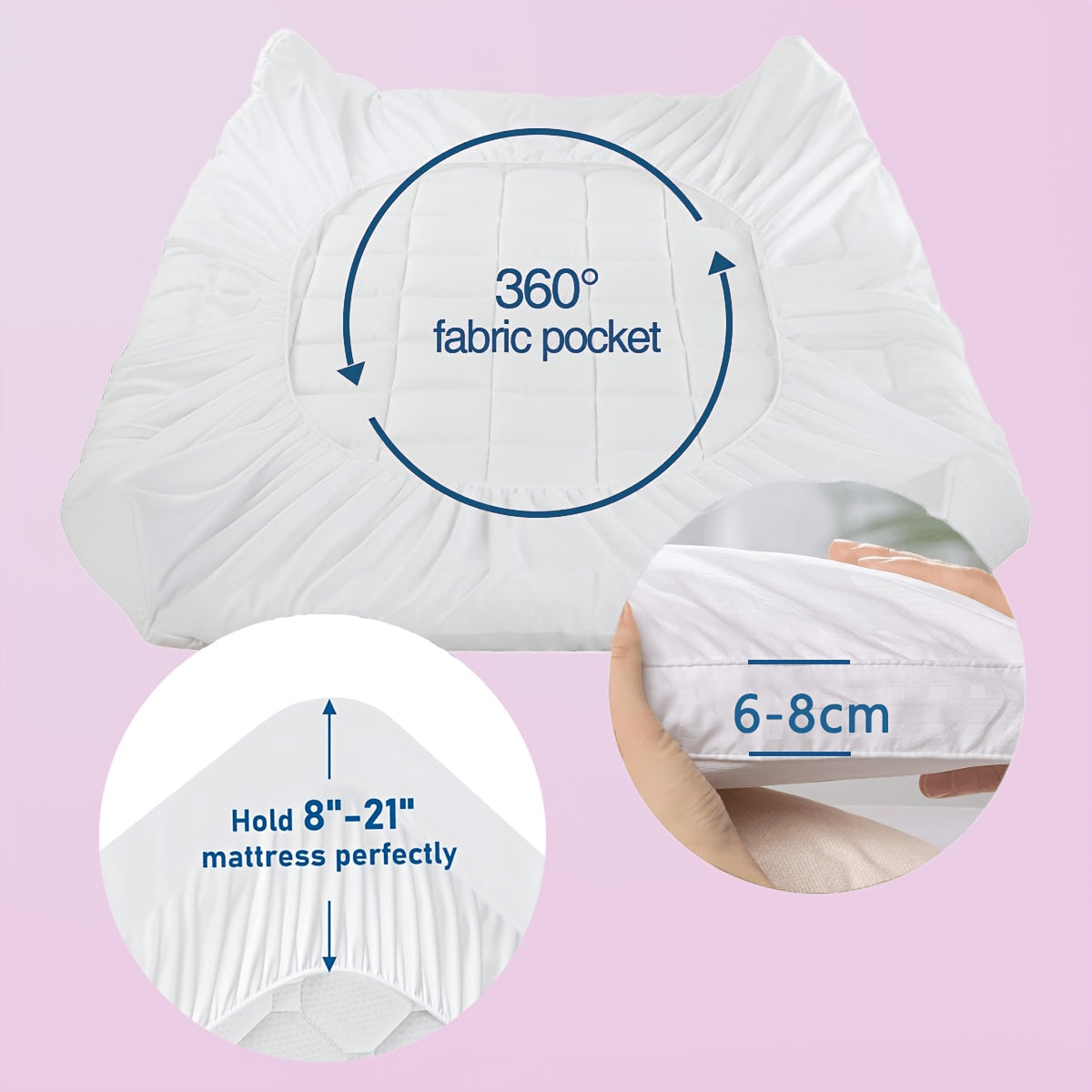 [Gift For Family] Mattress Pad/Mattress Topper/Mattress Cover/Breathable Fluffy Soft Mattress Protector With Deep Pocket - Machine Washable -RV, Bed, Sofa/Couch - Gift For Family, Home Twin/Full/Queen/King Size