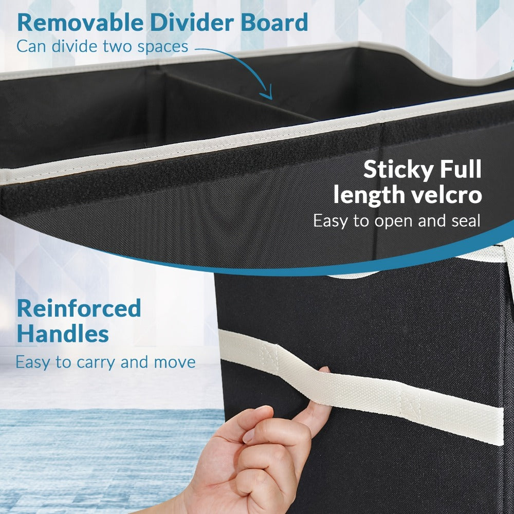 Extra Large Box, Collapsible Sturdy Kids Chest for Boys, Girls, Kids, Storage Organizer Storage Bins with Lids, Box Basket for Living Room, Bedroom, Nursery