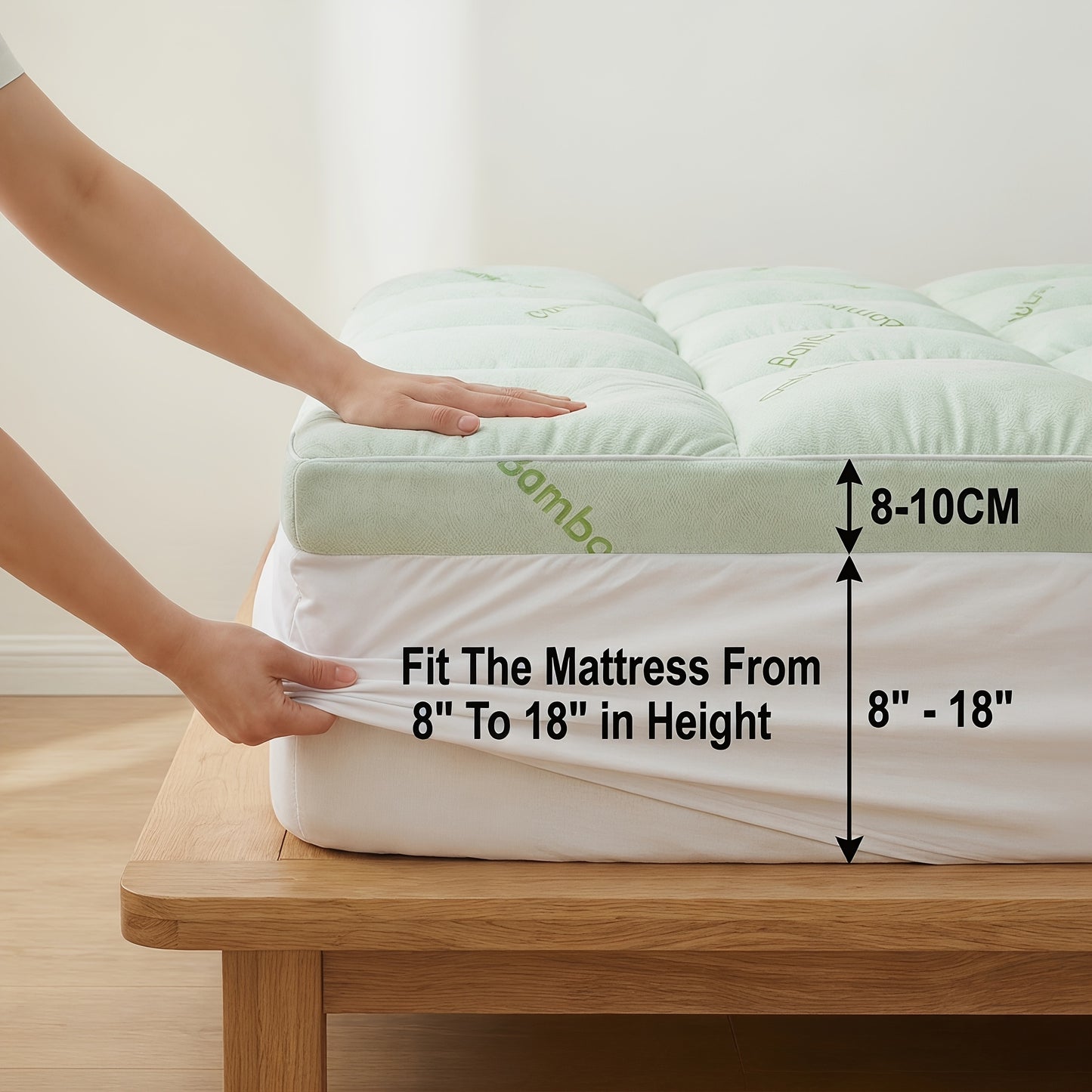 [Cooling Mattress Cover] Cooling Mattress Cover, Suitable For Mattresses With A Thickness Ranging From 8 To 21 Inches, An Ideal Choice For Summer Bedroom Mattresses