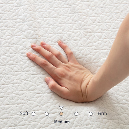 Dyonery 6/8/10 Inch Memory Foam Mattress,Medium Firm Mattress in a Box, Gel Green Tea Mattress, Twin Full Twin XL Queen King
