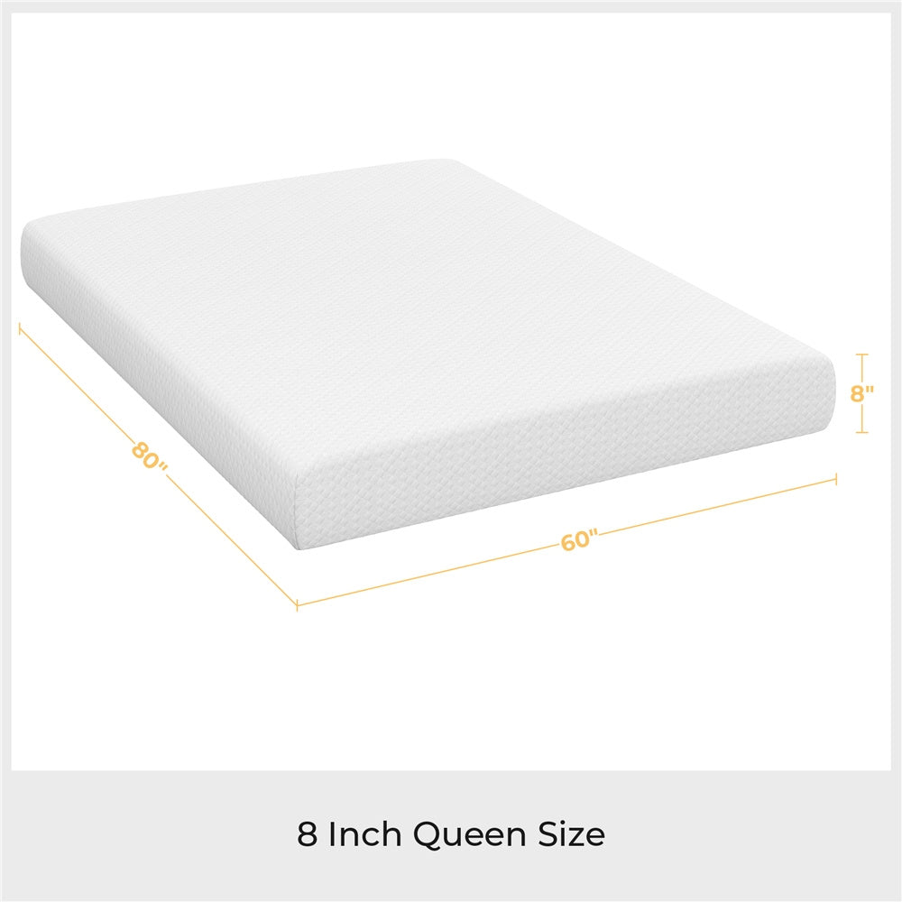 Costoffs 8/10/12in Gel Memory Foam Mattress, Medium Firm Bed with Green Tea Scent & 3-Layer Support for Dorm, Guest Room, Bunk Bed, Furniture for Home, Christmas Gift
