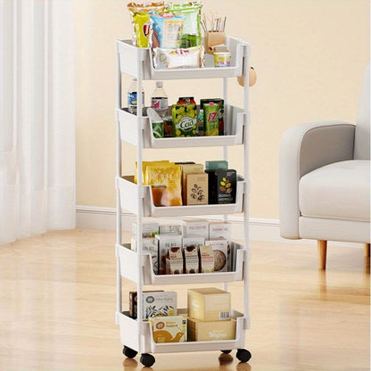 Shoe Rack 3 4 5 Layer with Wheels Hooks Storage Rack Organizer for Entryway Bedroom Closet Kitchen Living Room Office with Shoe Bags Option