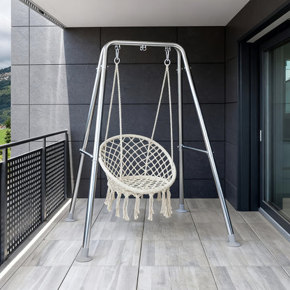Hammock Chair Stand shown in the Silvery Stand option