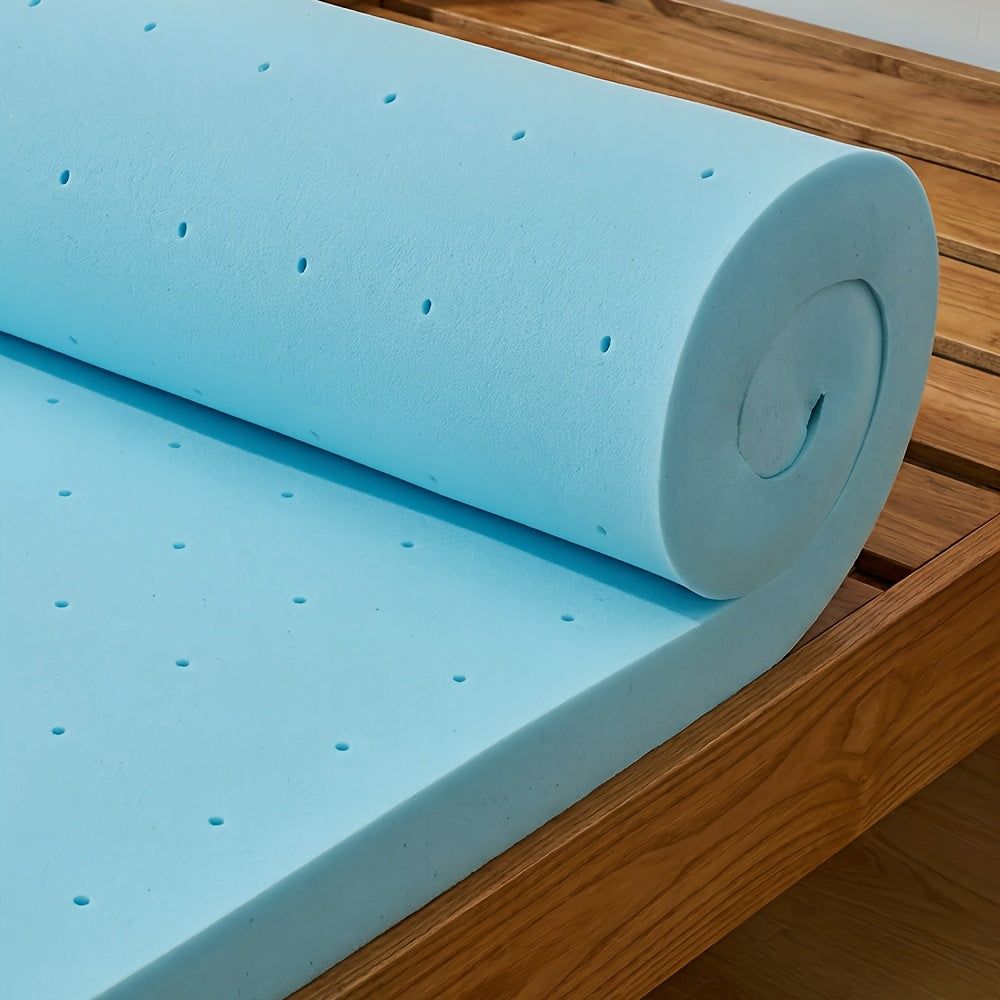 Mattress Topper shown in the 1.5 Inch-Blue, Full option