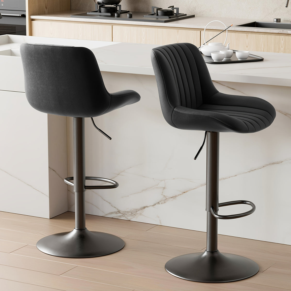 Bar Stool shown in the Black, Set Of 2 option