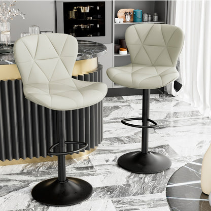1-Piece Set Upholstered Bar Stool with Adjustable Height and Padded Seat detail image - detail view 13