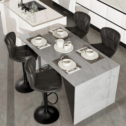 Bar Stool shown in the Light Grey, Set Of 4pcs option