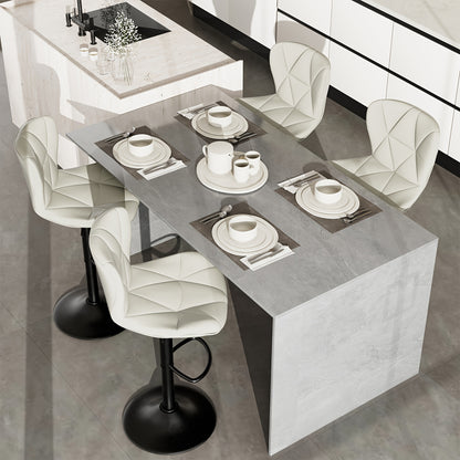 Bar Stool shown in the White, Set Of 4pcs option