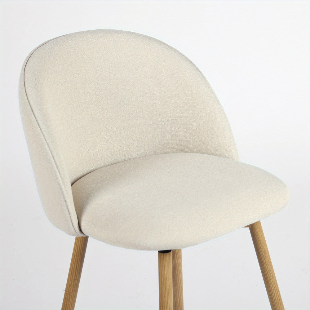 1-Piece Set Upholstered Counter Stool with Footrest and Padded Seat for Kitchen detail image - detail view 18
