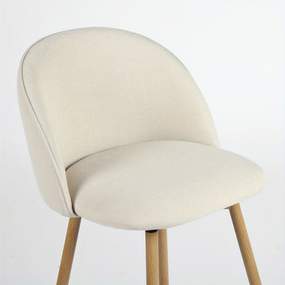 1-Piece Set Upholstered Counter Stool with Footrest and Padded Seat for Kitchen detail image - detail view 3