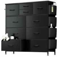 10 Drawers(Side Pockets) - Black