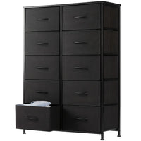 Black 10 drawers