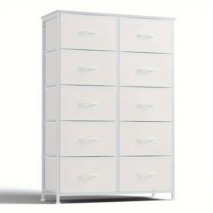 10-Drawer Wood Dresser, Drawer Storage Cabinet for Organized Everyday Storage in Bedroom detail image - detail view 15