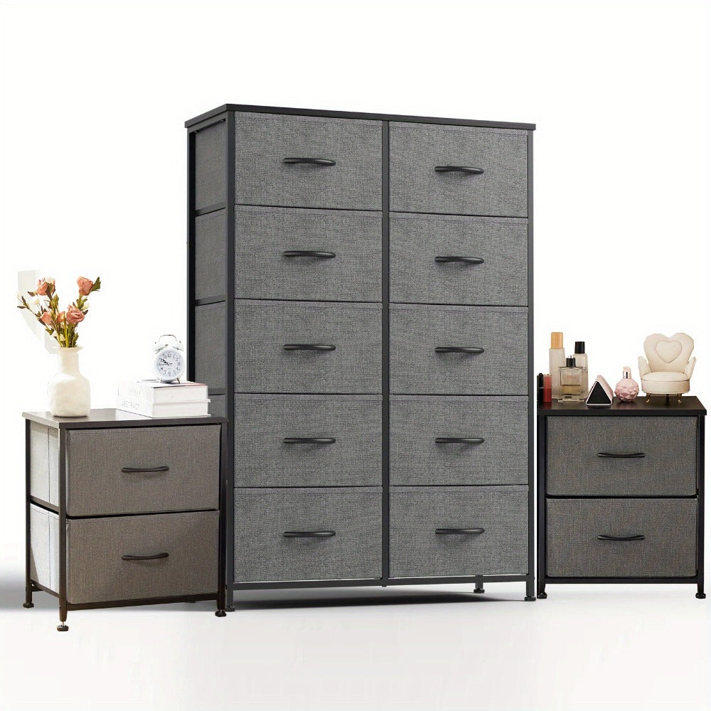 10-Drawer Wood Dresser, Drawer Storage Cabinet for Organized Everyday Storage in Bedroom detail image - detail view 17