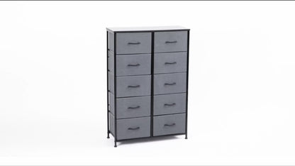10-Drawer Wood Dresser, Drawer Storage Cabinet for Organized Everyday Storage in Bedroom detail image - detail view 20