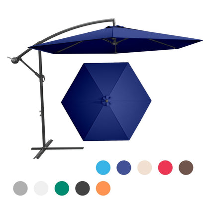 10-Foot Heavy-Duty Cantilever Patio Umbrella with Tilt Adjustment detail image - detail view 13