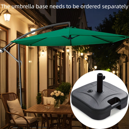 Cantilever Patio Umbrella, 10ft with Push-Button Tilt & Wind Vent, Heavy Duty 8-Rib shown in the main product view