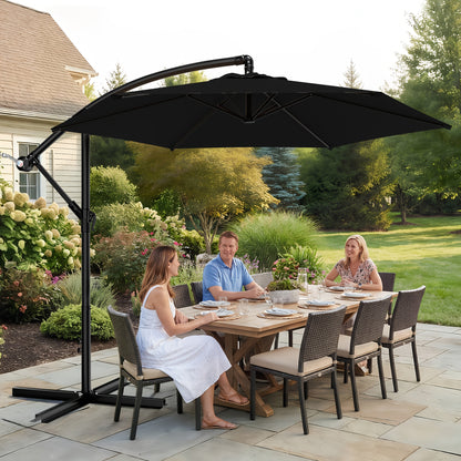 Patio Umbrella shown in the Black, 10ft option