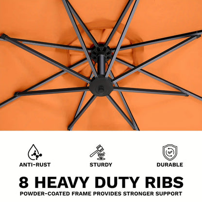 10-Foot Patio Umbrella with UV Protection and Tilt Adjustment detail image - detail view 12
