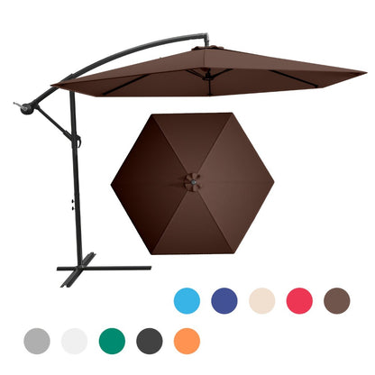 10-Foot Patio Umbrella with UV Protection and Tilt Adjustment detail image - detail view 7