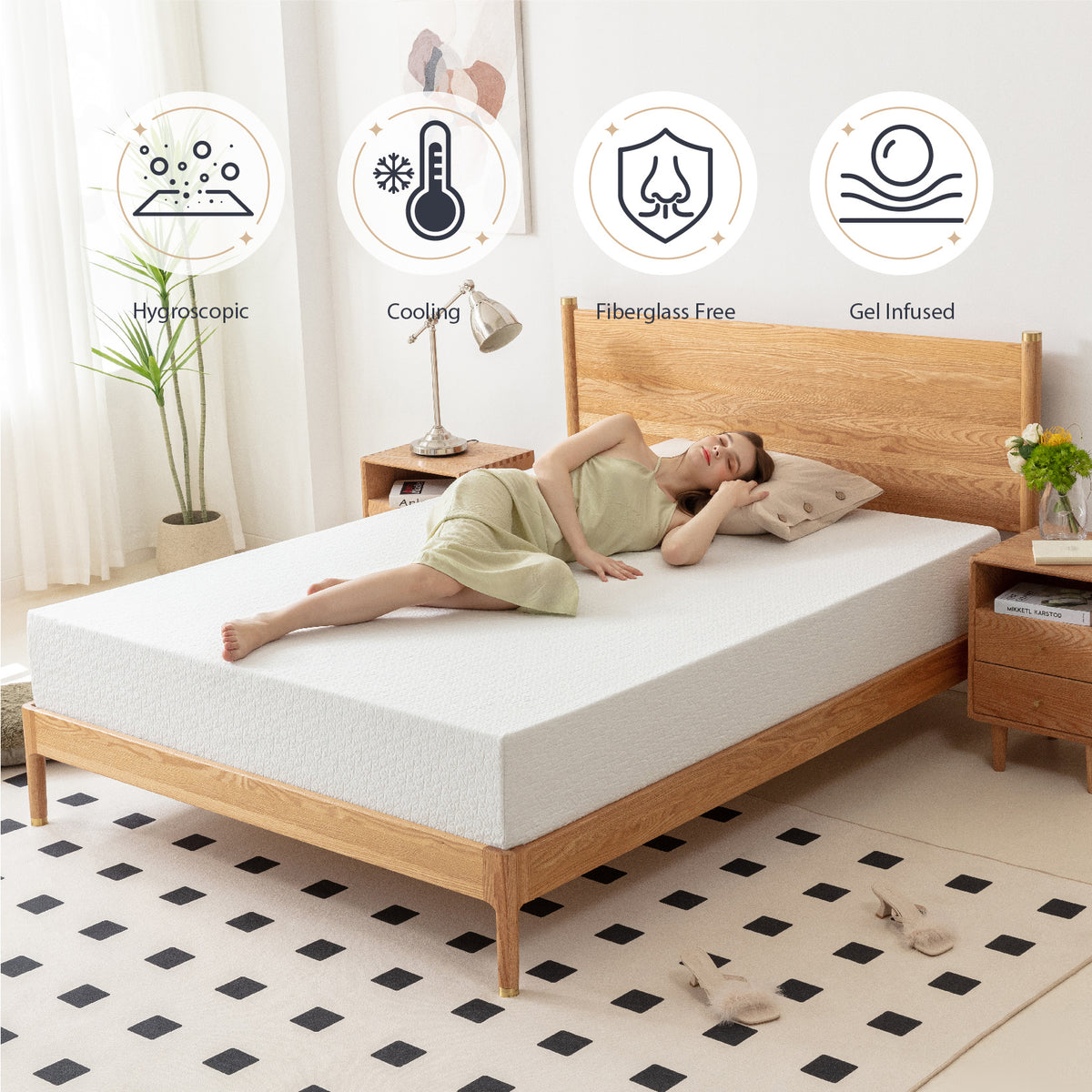 10-Inch Mattress with Memory Foam for Bedroom Comfort and Support detail image - detail view 17