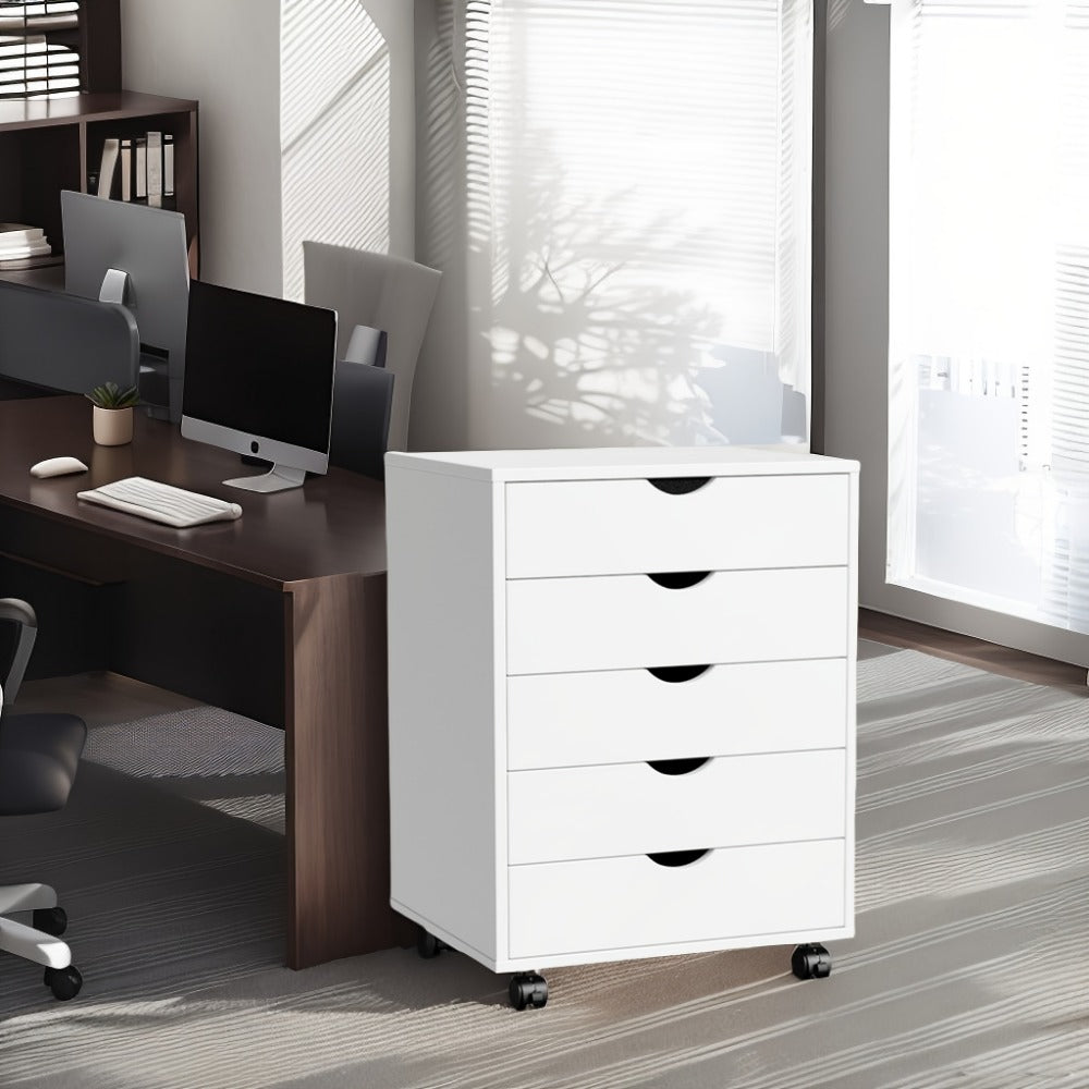 Rolling Storage Cabinet with Fabric Drawers on Wheels, 5 or 7 Drawer Organizer Cart for Office Bedroom Living Room, Large Capacity Mobile Dresser with Removable Cloth Drawers