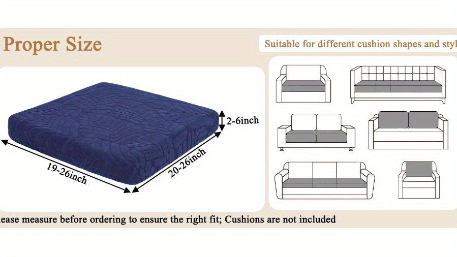 [Waterproof Cushion Covers] Outdoor Patio Cushion Covers Set of 8/10 Waterproof Stretch Seat Cushion Cover for Patio Furniture Outdoor Sofa Cushion Cover Replacement Couch Slipcovers Chair Seat Cover