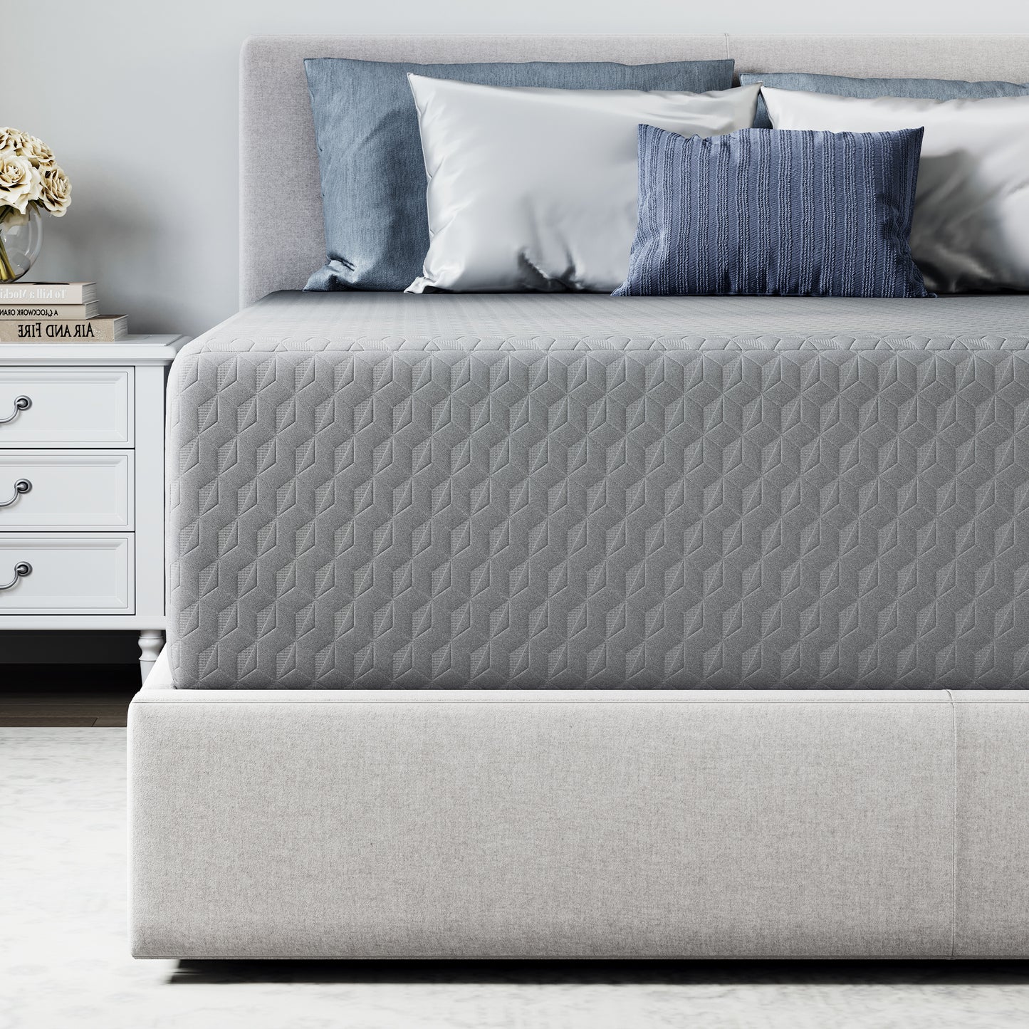 Novilla 6 8 10 12 inch Cooling Gel Memory Foam Mattress, Medium Firm, Mattress in a Box