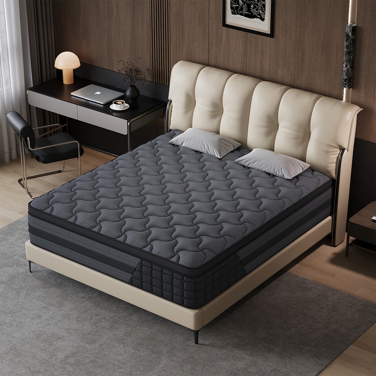 [Gel Memory Foam Mattress] Luxury Mattress 8" 10" 12" 14" Twin Full Queen King Size Gel Memory Foam Pocket Spring Hydird Mattress In A Box Medium Firm