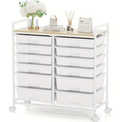 Storage Cart shown in the White option
