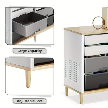 12-Drawer Storage Cabinet with Multiple Color Options for Kids' Room detail image - detail view 6
