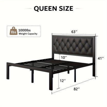 12-Inch Metal Bed Frame with No Box Spring Needed and Tool-Free Assembly detail image - detail view 6