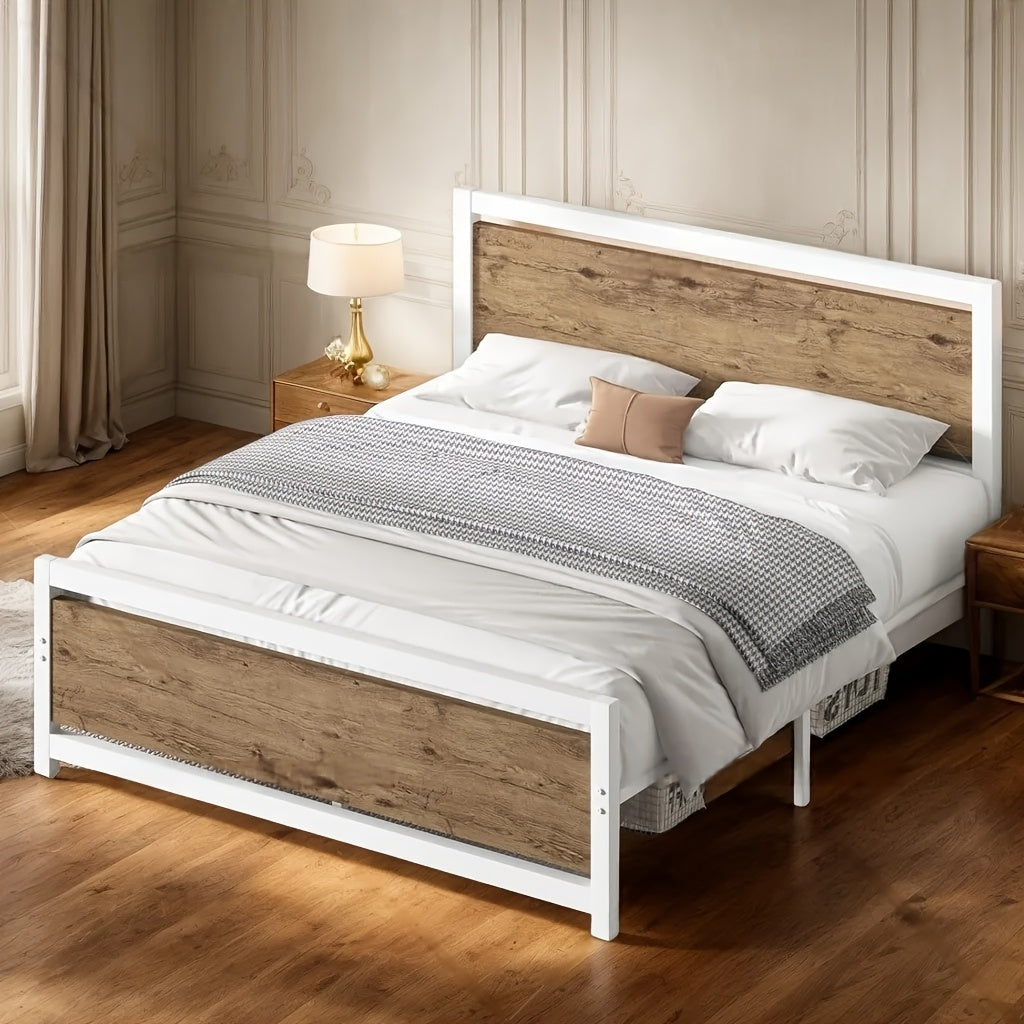 Bed Frames shown in the Queen-White option